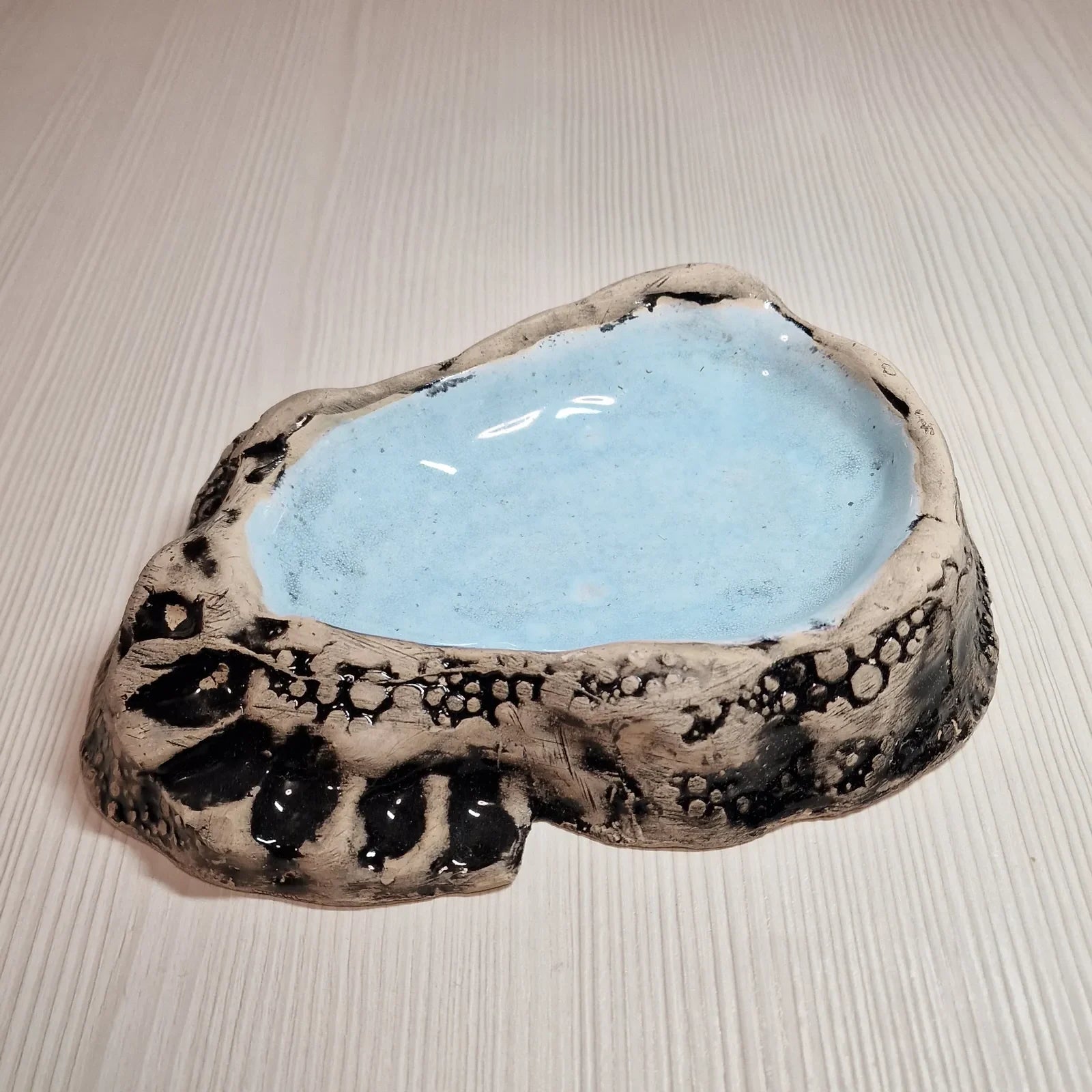 Kézműves etető&itatótál