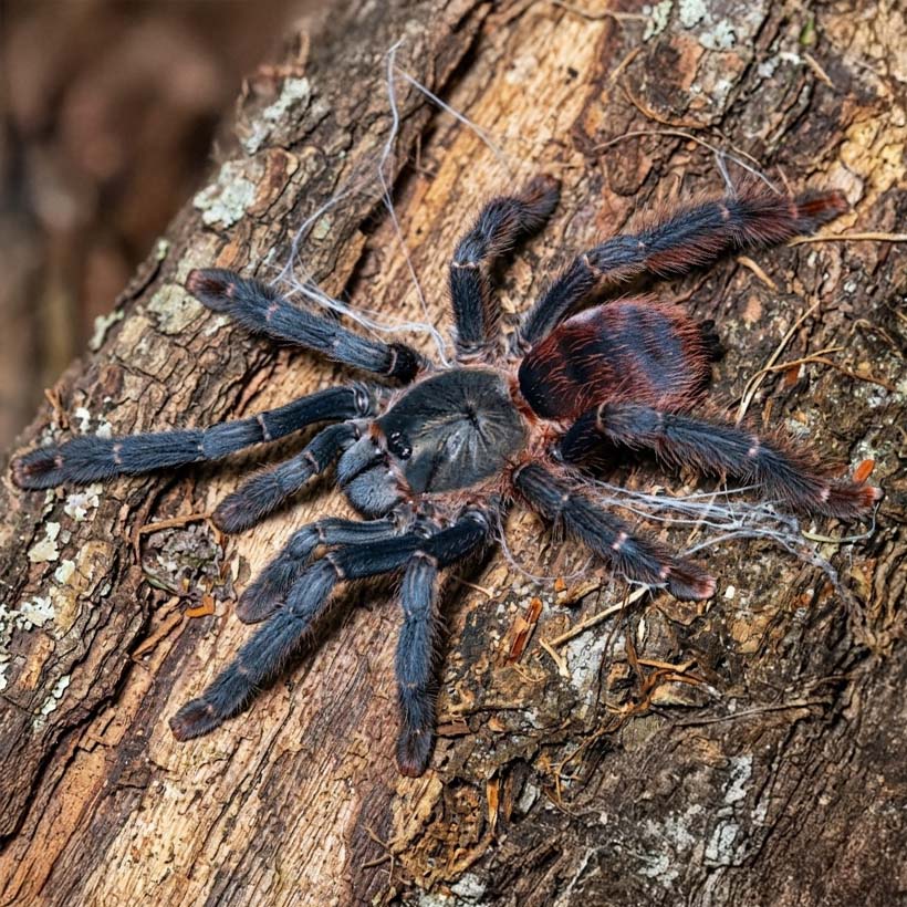 Psalmopoeus reduncus Sub Nőstény