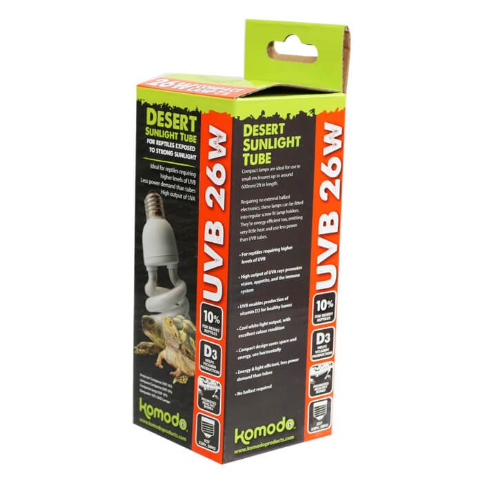 Komodo Compact Lamp UVB 10 % 26W