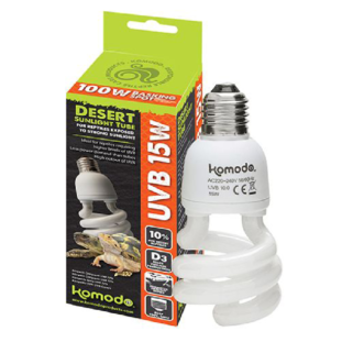 Komodo Compact Lamp UVB 10 % 15W