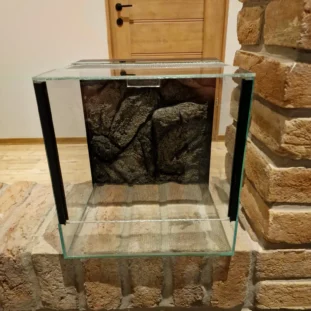 Giotin ajtós terrárium – 30×30×30 cm Háttérrel