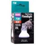 Arcadia Basking Solar Flood 75W terrárium izzó hüllők napozóhelyéhez - széles sugárzási szög