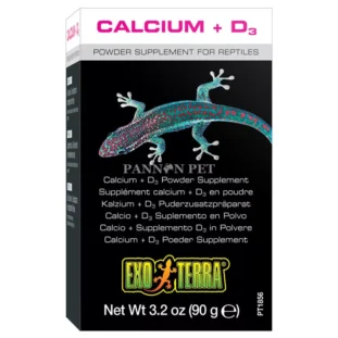 Exo Terra Calcium + D3 hüllő vitamin 90g - kalcium por terrárium lakóknak